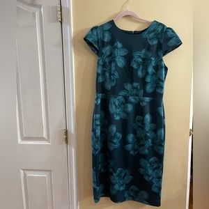 Vintage Betsey Johnson green floral dress